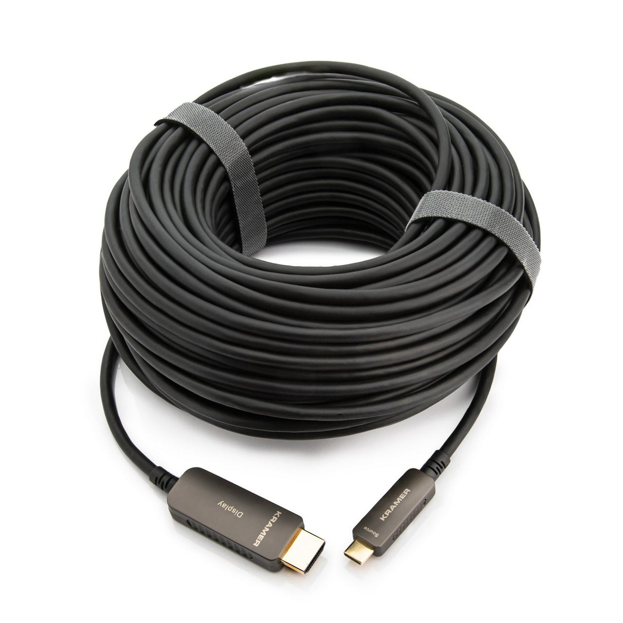 Kramer CP-AOCU/CH-15 Active Optical 4K USB Type C Male to HDMI Male, 15 Foot