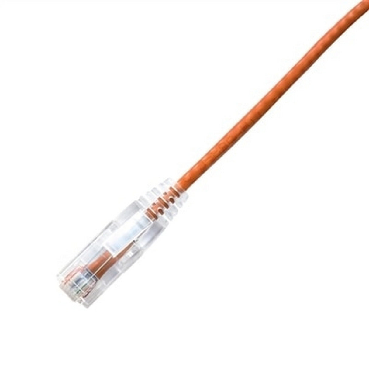 LYNN CPCS-AOR-025F CHOICE Slim 28AWG CAT6A Ethernet Patch Cable, 25-Foot, Orange