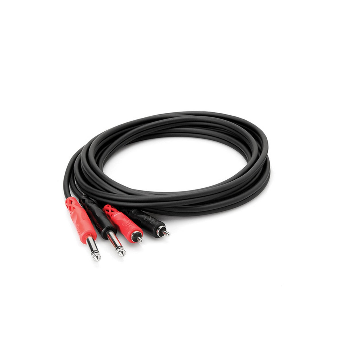 Hosa CPR-202 | 2 Meter Dual 1/4 in TS to Dual RCA Stereo Interconnect Cable