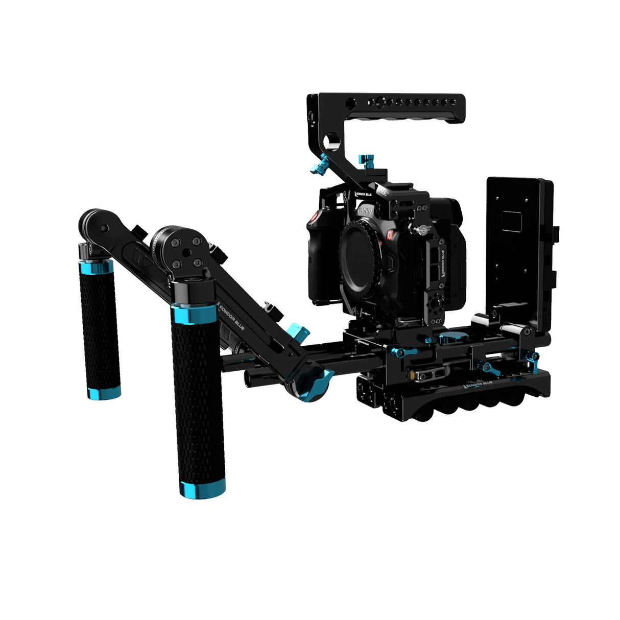 Kondor Blue Ultimate Rig for Canon R5C, Raven Black