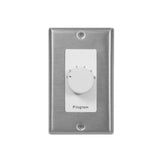 Lowell CS6-DSW 6-Source Program Selector Switch, Stainless Steel/White, Single Unit