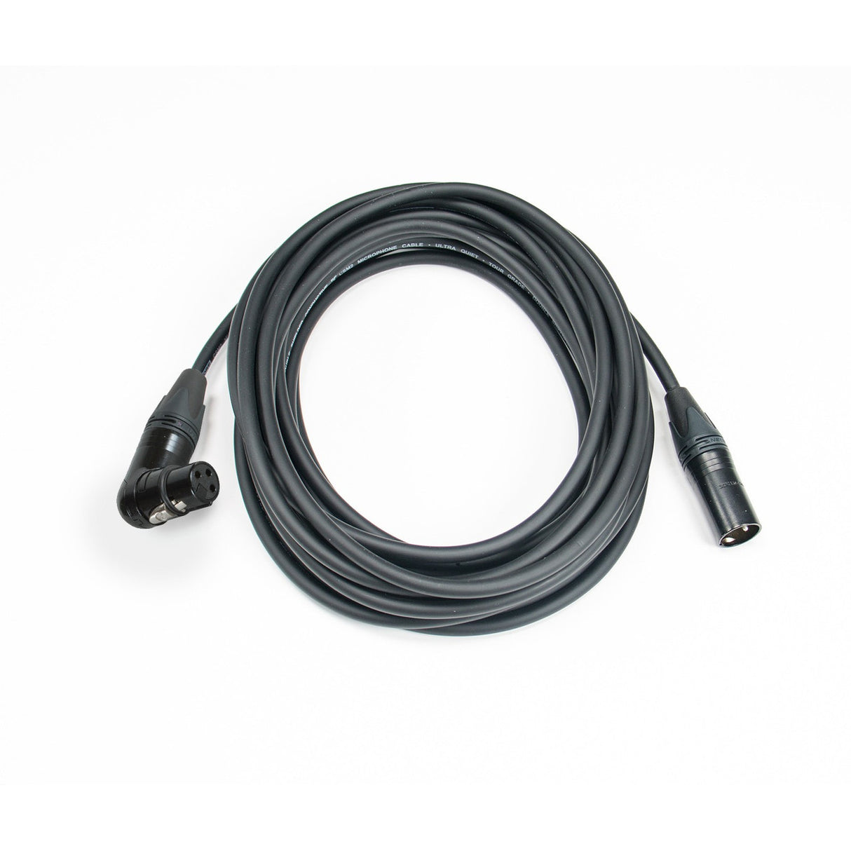 Elite Core CSM2-RAFN-20 XLR Male to XLR Right Angle Female Durable Quiet 20 Feet Mic Cable Black