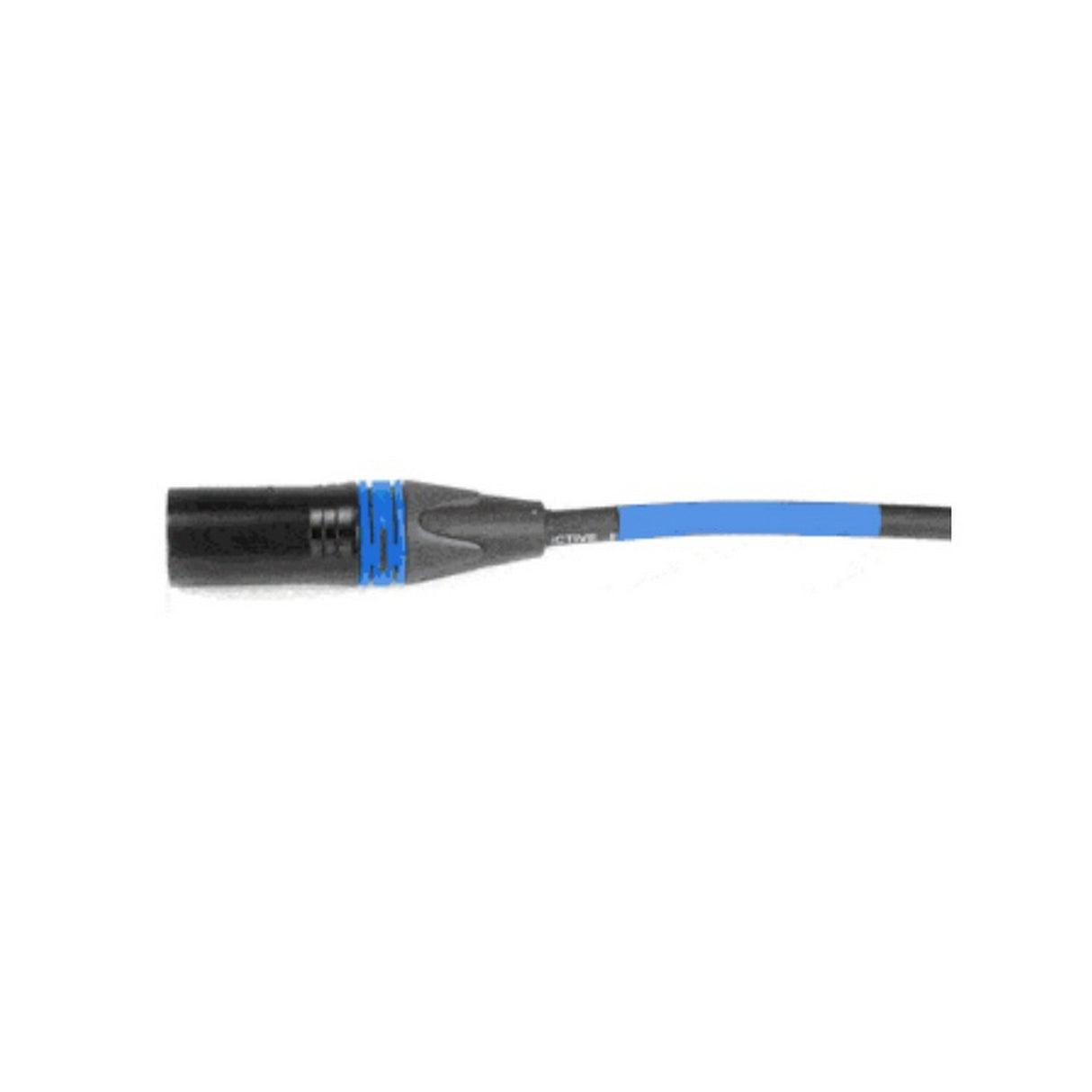 AVLGear CSM4-RAFN-10 | XLR Male to XLR Right Angle Female 10 Feet Mic Cable Blue with Blue Ring