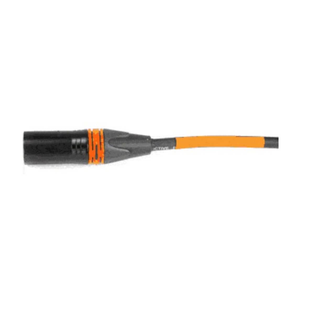 AVLGear CSM4-RAFN-10 | XLR Male to XLR Right Angle Female 10 Feet Mic Cable Orange with Orange Ring
