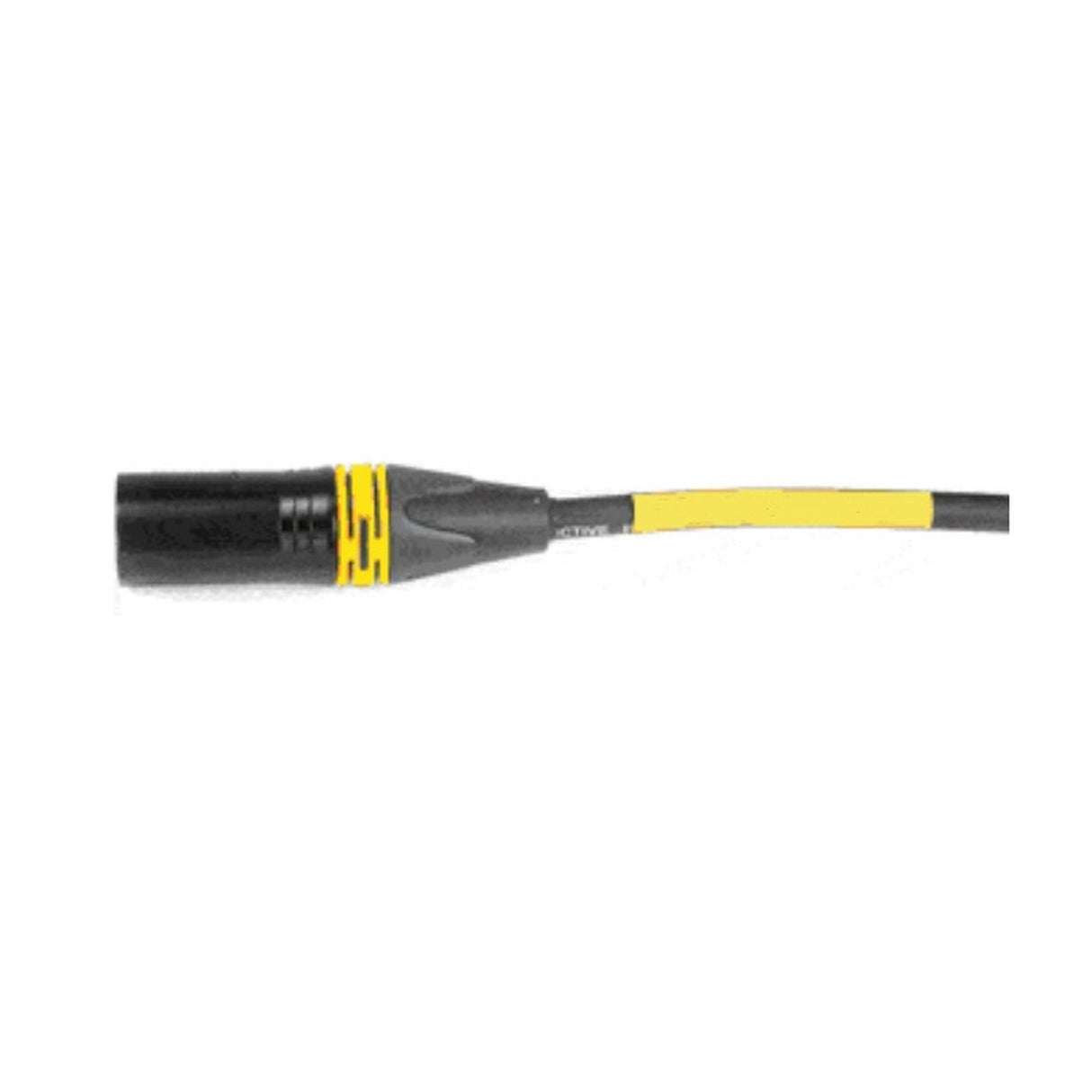 AVLGear CSM4-RAFN-30 XLR Male to XLR Right Angle Female 30 Feet Mic Cable Yellow with Yellow Ring