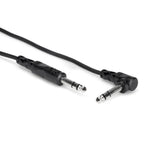 Hosa CSS-103R 1/4-Inch TRS to Right-Angle 1/4-Inch TRS Balanced Interconnect Cable 3-Feet