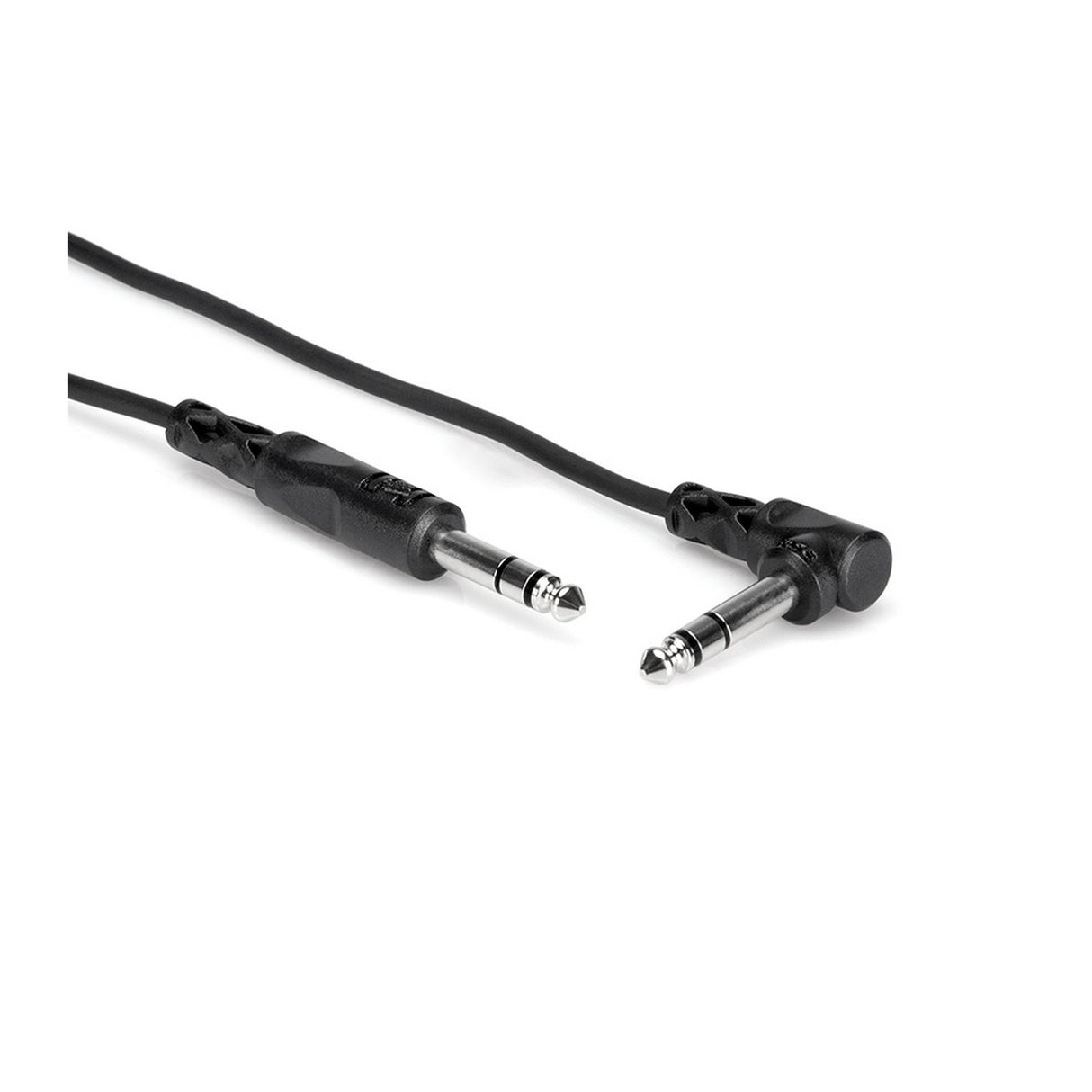 Hosa CSS-105R | 5ft 1/4 TRS Male to Right Angle 1/4 TRS Male Balanced Interconnect Cable