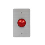 Lowell CSV-M Vandal-Resistant Call Switch, Red Mushroom Button, Single Unit