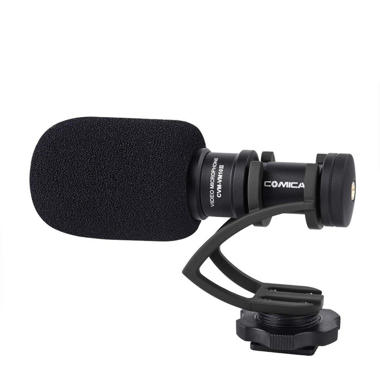 Comica CVM-VM10II-B Mini On-Camera Directional Shotgun Microphone, Black