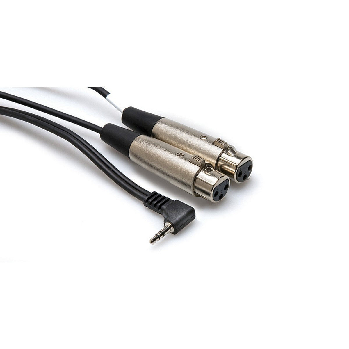 Hosa CYX-402F Dual XLR3F to Right Angle 3.5mm TRS Microphone Cable 2feet