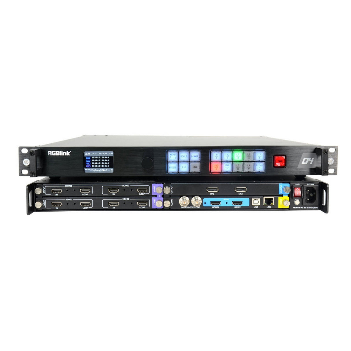 RGBlink 4K RGBlink D4 HDR Dual Channel Presentation Switcher