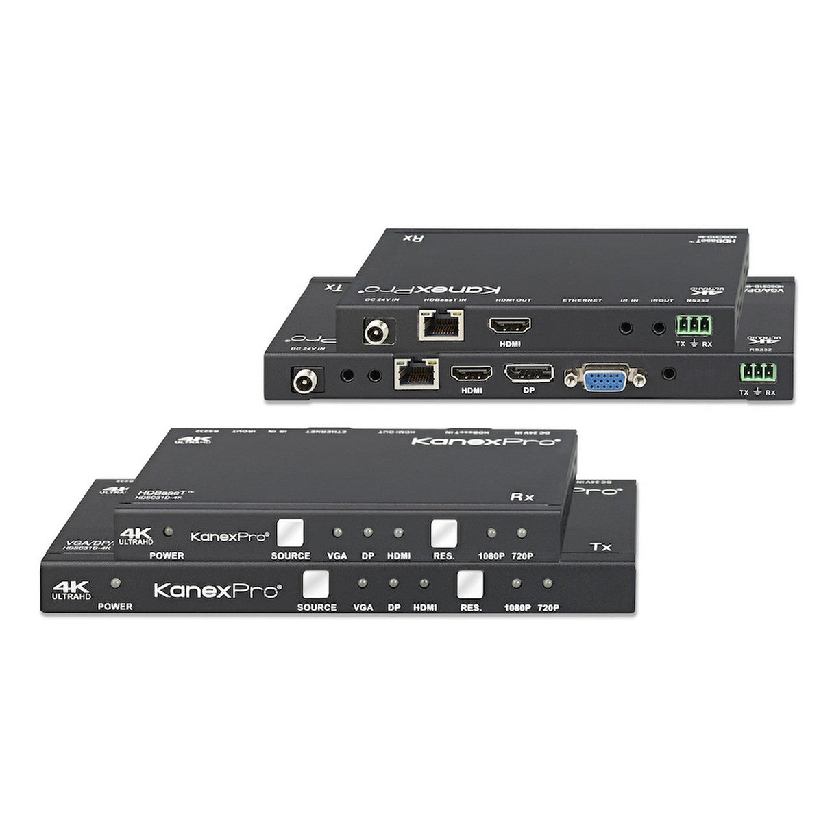 KanexPro HDSC31D-4K 3-Input Huddle Room Switcher Over HDBaseT and 4K