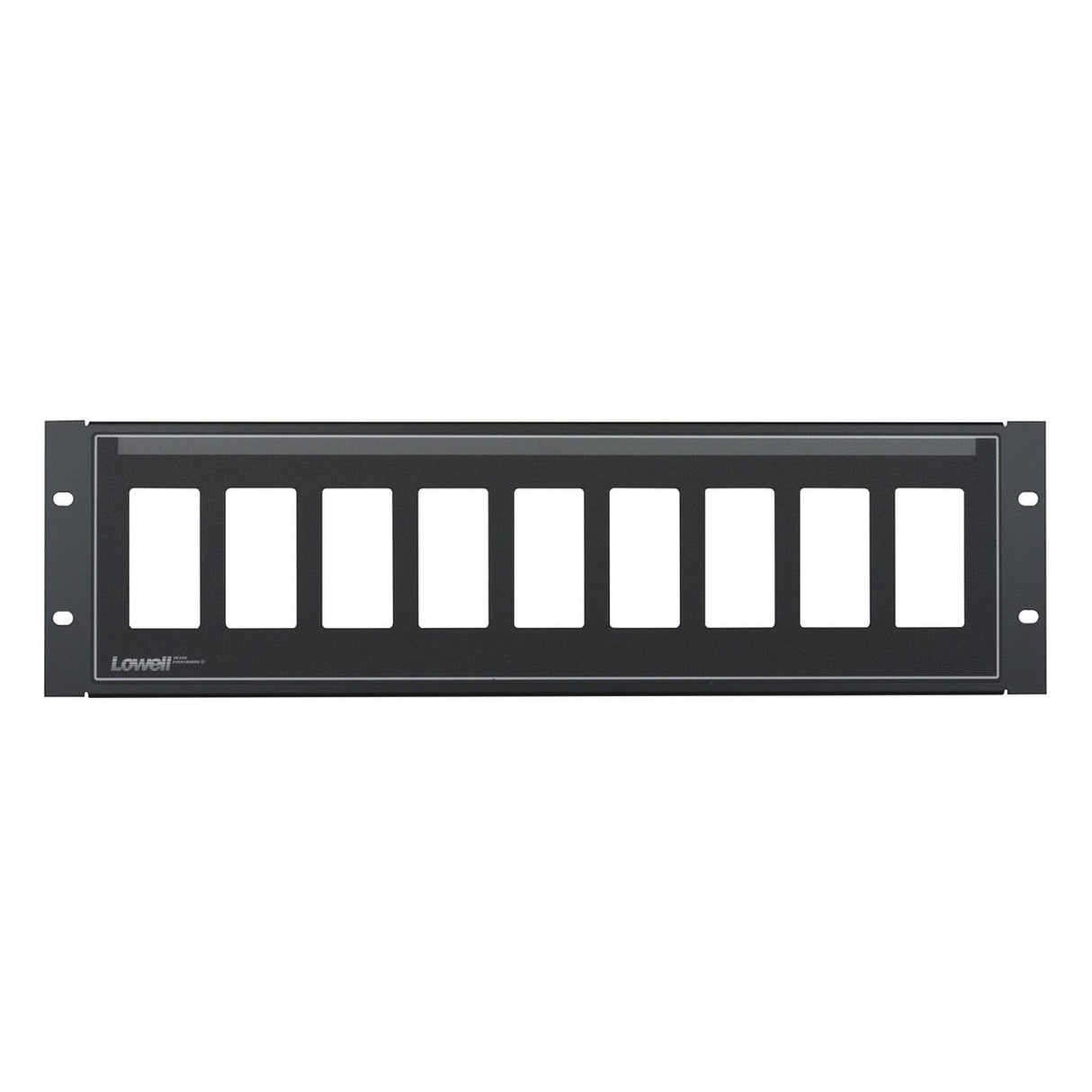 Lowell D9P-ID-3 Panel for Decorator Devices in Black