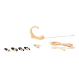 Que Audio DA12BE/Bundle Single Ear Headworn Omnidirectional Microphone Bundle Beige