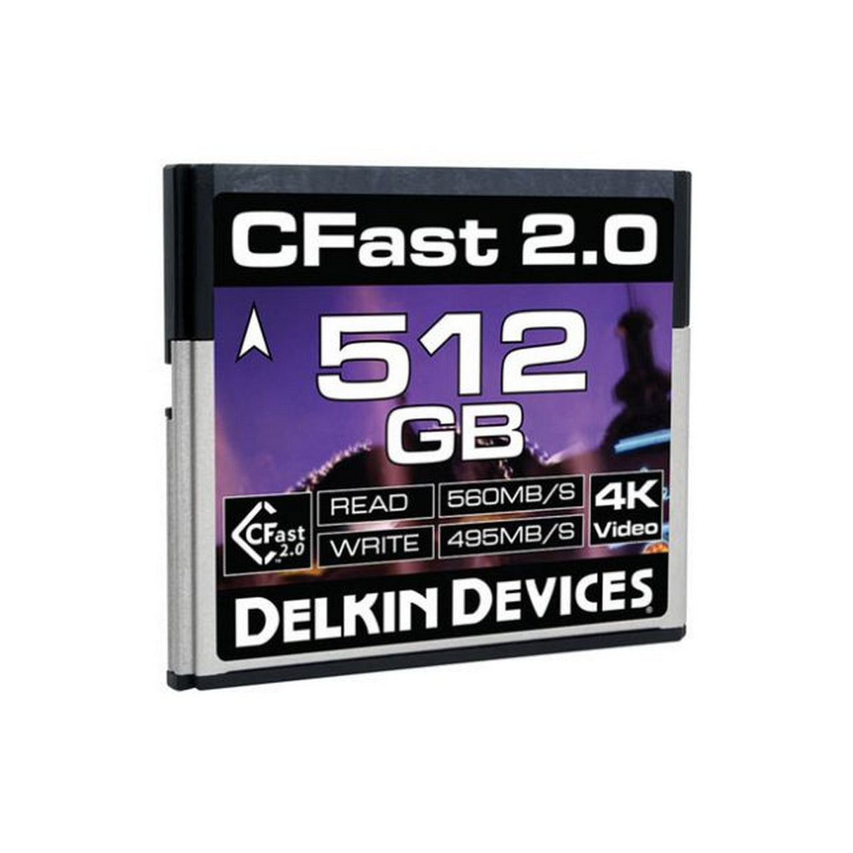 Delkin Devices CFast 2.0 Memory Card, 512GB