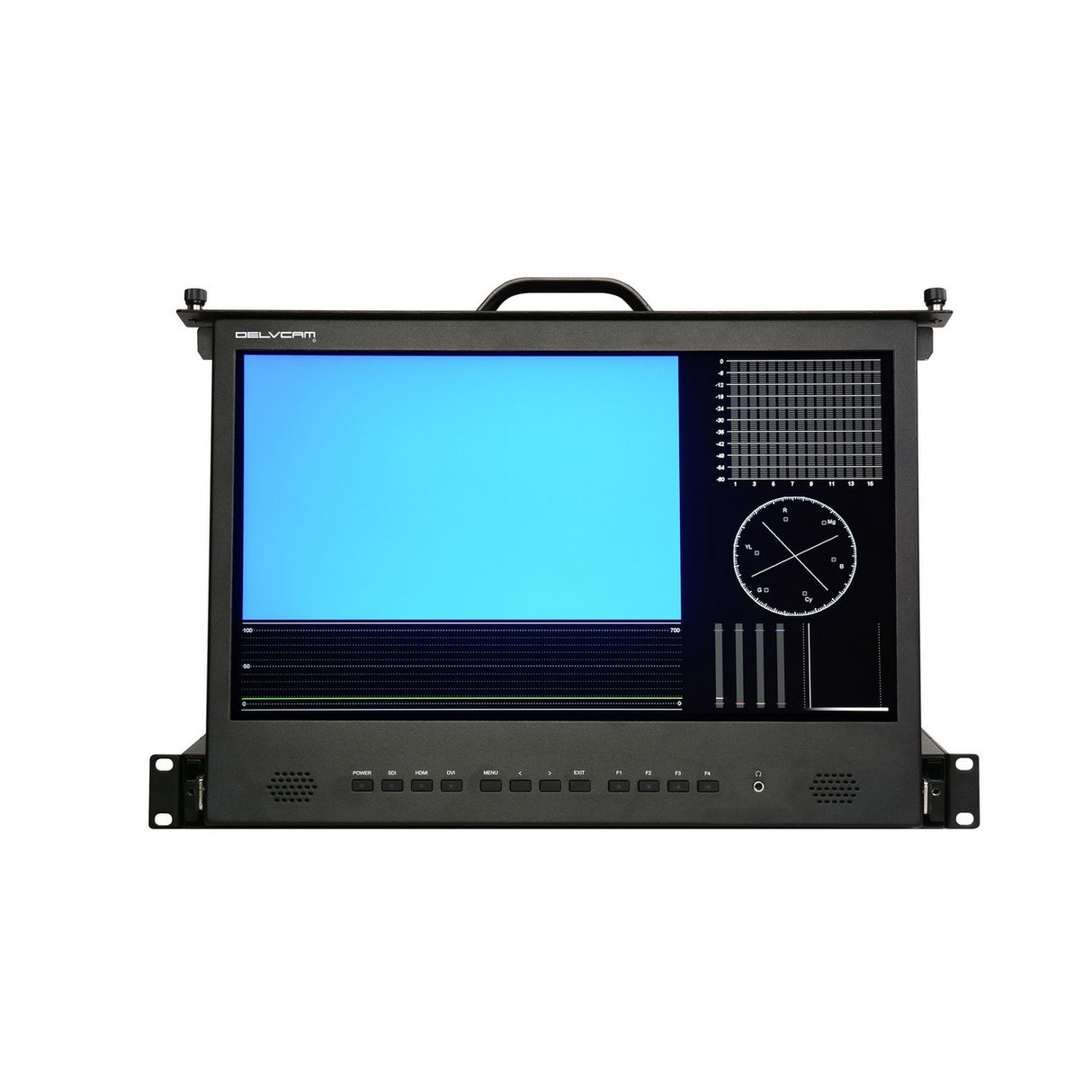 Delvcam DELV-3GHD-17RD | 17.3 inch 1RU Rack Drawer 3G-SDI Video Monitor