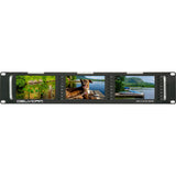 Delvcam DELV-3LCD-3GHD 5-Inch Triple Rackmount 3G-SDI HDMI Video Monitor