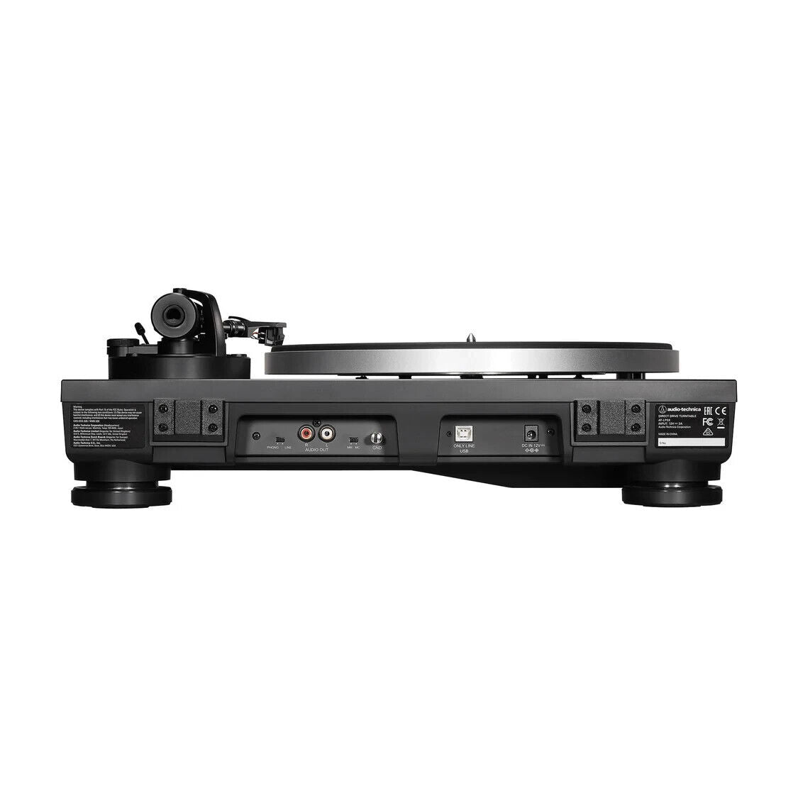 Audio-Technica AT-LP5X USB Fully Manual Direct-Drive Analog Turntable, Black