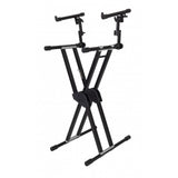 DieHard DHKS52 Double Brace Keyboard Stand with Second Tier Support