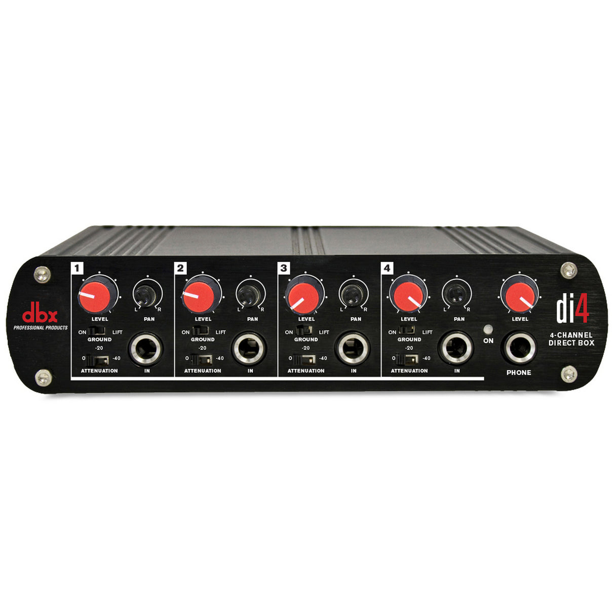 DBX DI4 | Active 4 Channel Direct Box with Line Mixer