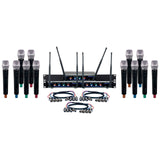 VocoPro Digital-ACAPELLA-12 12-Channel UHF Wireless Handheld Microphone System