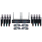 VocoPro Digital-ACAPELLA-16 16-Channel UHF Wireless Handheld Microphone System