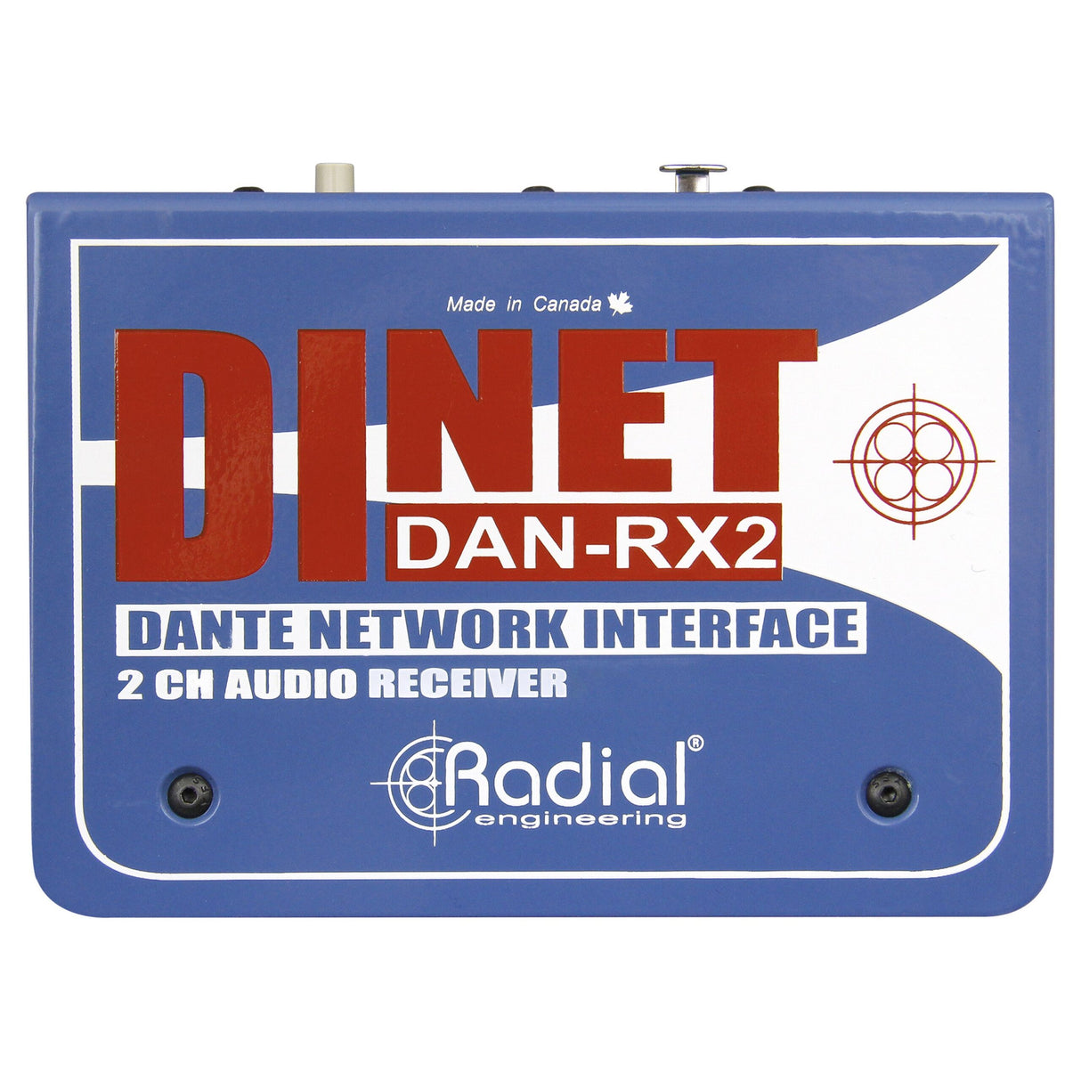 Radial DiNet DAN-RX2 2-Channel Dante Network Receiver