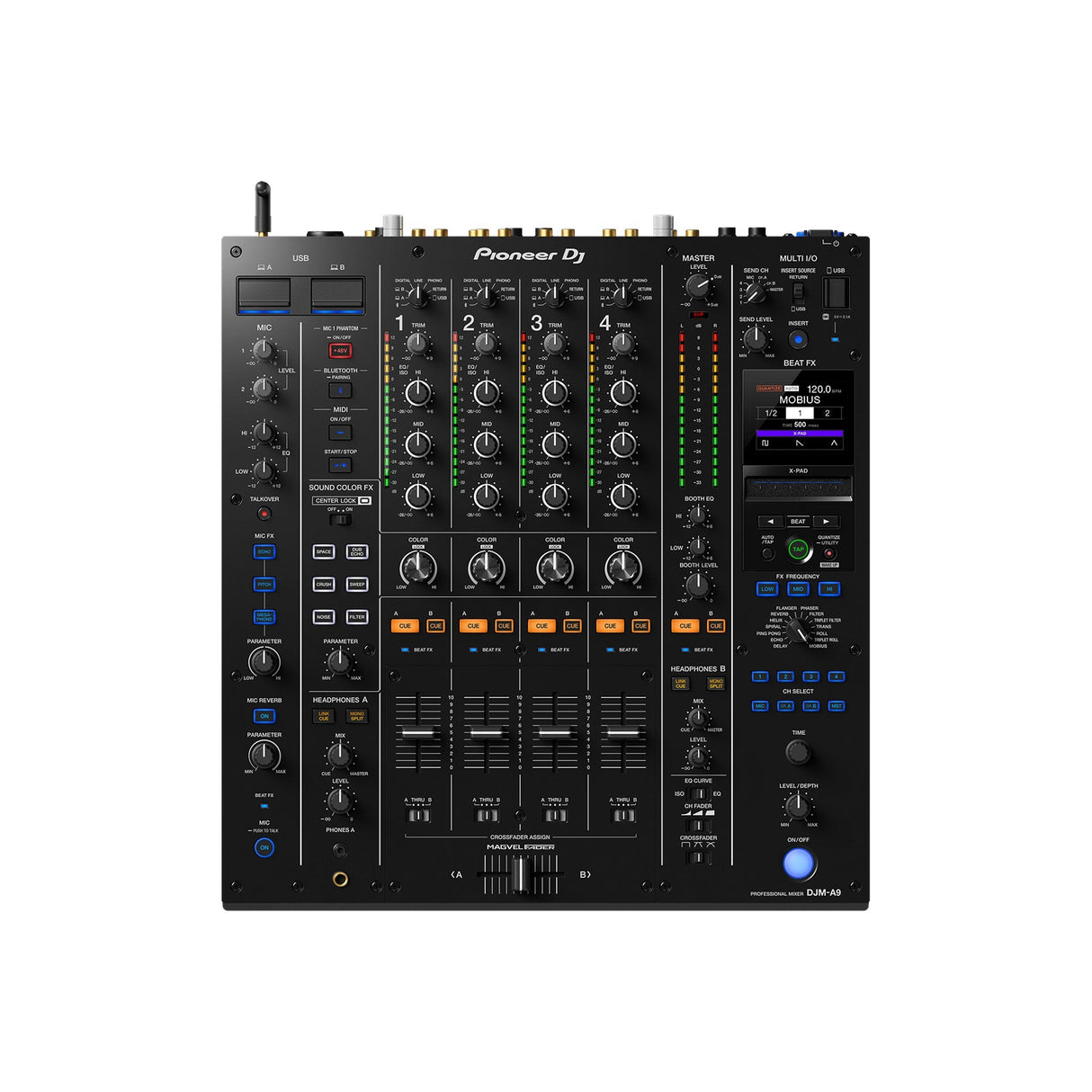 Pioneer DJ DJM-A9: Next-Gen 4-Channel Mixer for DJs