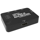 DigitaLinx DL-A31-H2 18G 3 x 1 HDMI Audo Switcher