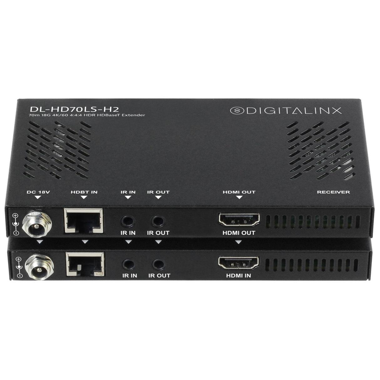 DigitaLinx DL-HD70LS-H2 4K60 HDMI 2.0 HDBaseT Extension Set