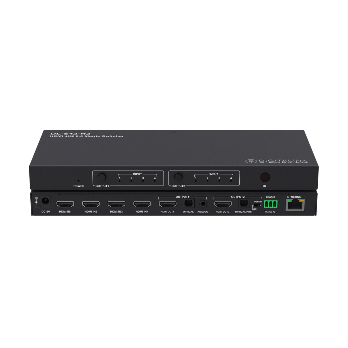 Digitalinx DL-S42-H2 4 x 2 HDMI 2.0 Matrix Switch