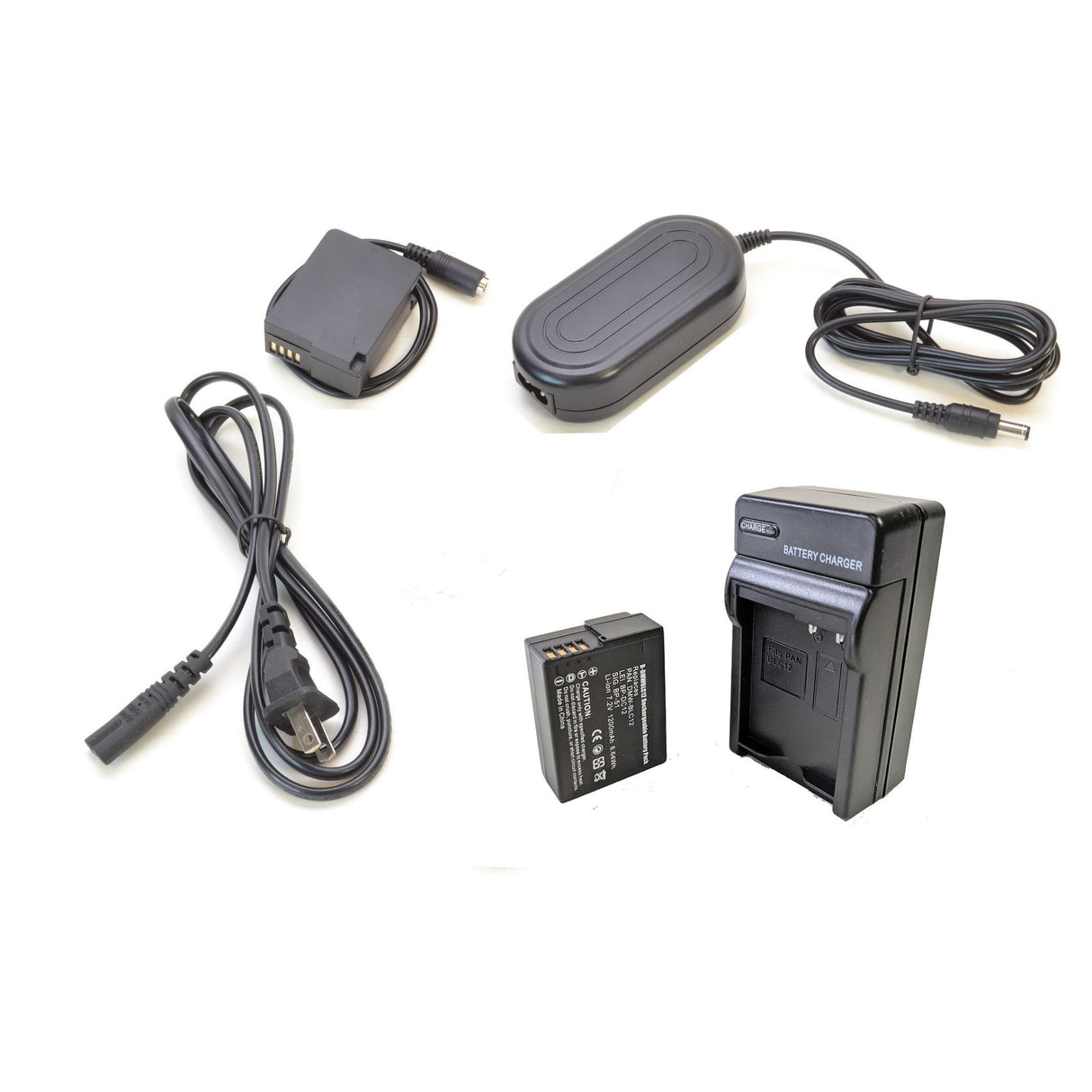 Bescor DMWBLC12PRO Style Battery, Charger, Coupler and AC Adapter Kit