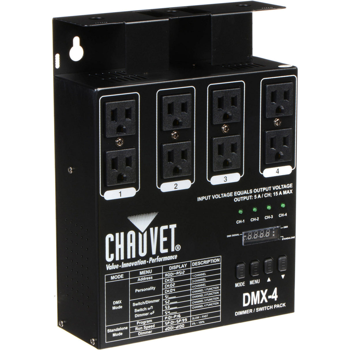 Chauvet DMX-4 4-Channel Dimmer/Relay Pack
