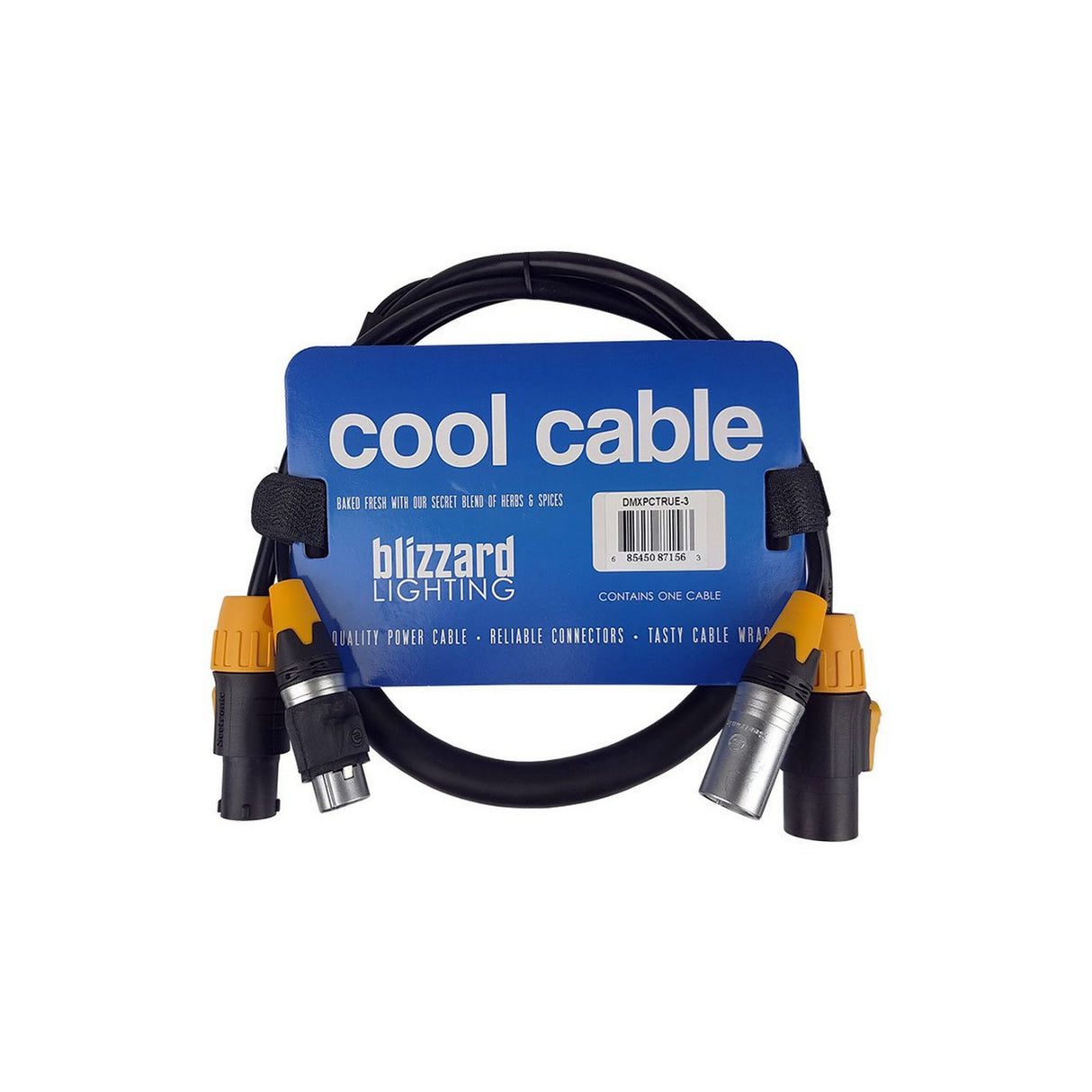 Blizzard Lighting DMXPCT-3 powerCON TRUE1 Compatible Male to Female Cable, 3 Foot