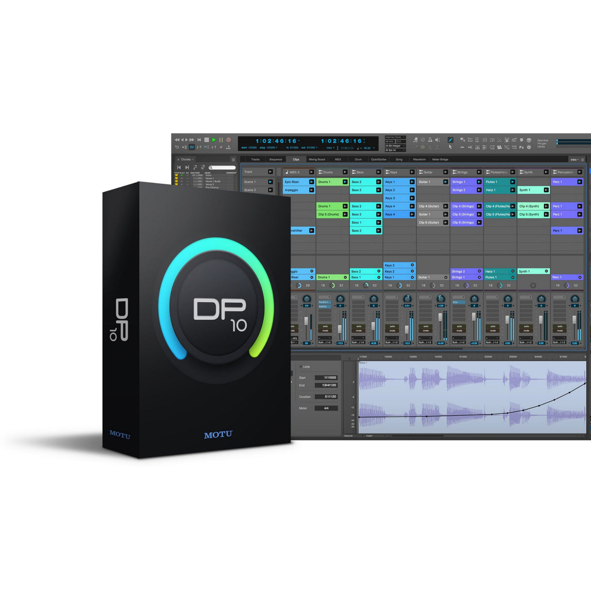 MOTU DP10 Academic, Audio Workstation Software with MIDI Sequencing