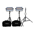 Dracast LED500 Pro Series Daylight 2 Light Kit with V-Mount Battery Plates