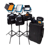 Dracast DRDRENGKDV Pro Series Daylight 4-Light ENG Kit with V-Mount Battery Plates