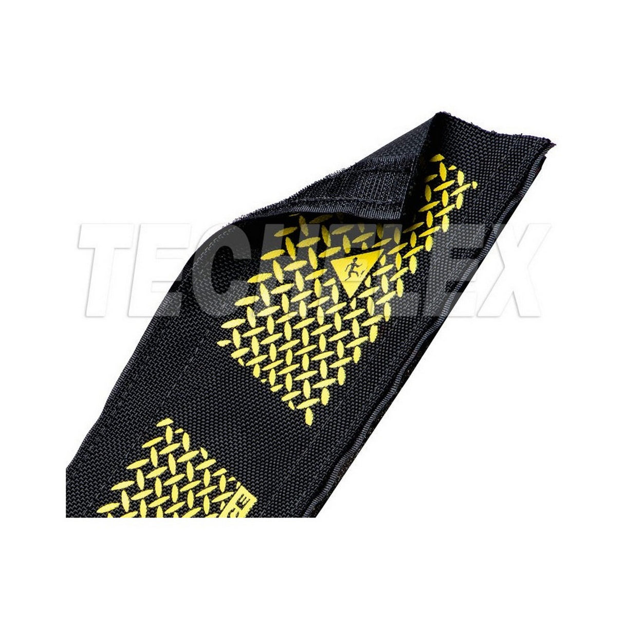 Techflex DRN5 Dura Race 5-Inch Wide Carpet Wire and Cable Protector Black/Yellow, 25 Foot