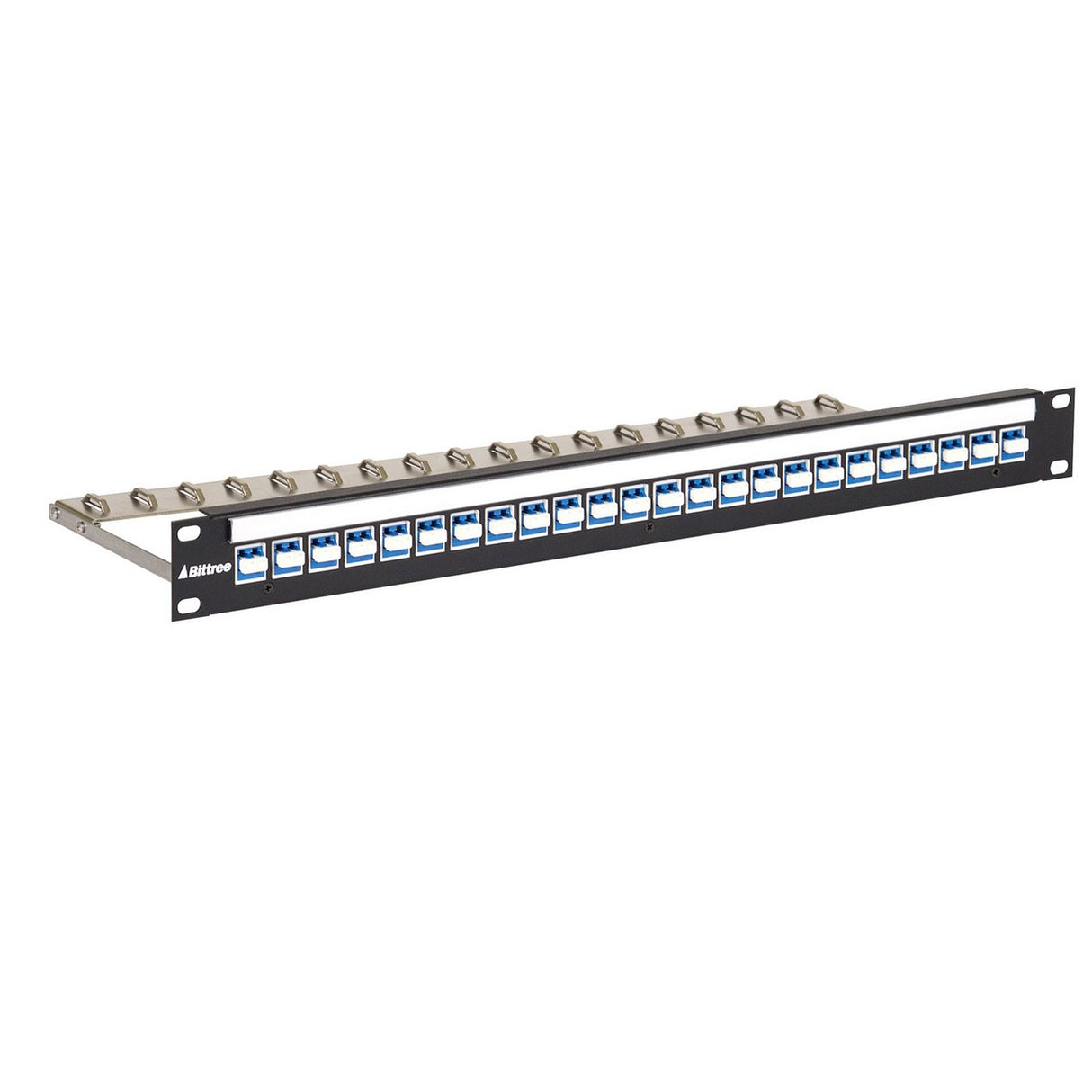 Bittree DSKP124B-LC | Flush Mount 1 Row 24 Couplers LC to LC UPC 1 Blue