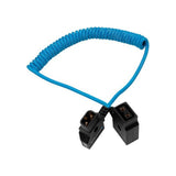 Kondor Blue D-Tap Extension Male to Female Coiled Cable