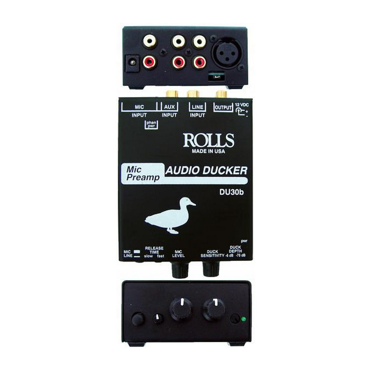 Rolls DU30b | XLR Balanced Input RCA Unbalanced I/O Microphone Preamplifier Audio Ducker