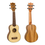 Flight DUS320SP/ZEB Spruce and Zebrawood Soprano Ukulele