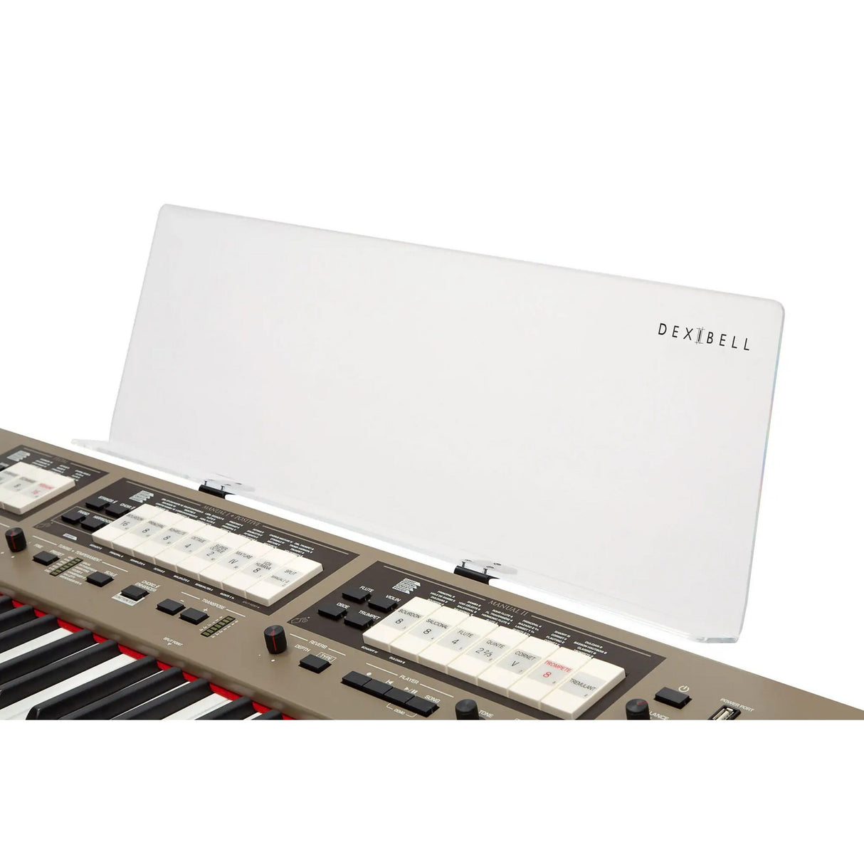 Dexibell VIVO Keyboard Plexiglass Sheet Music Rest Stand