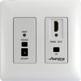 Aurora DXW-2-RX1-W | 4K HDMI HDBaseT Wall Plate Receiver White