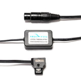 IndiPRO 12PTIF 12V D-Tap Converter with 4-Pin XLR Connector for Panasonic YAGH Interface Unit 32 Inch Cord
