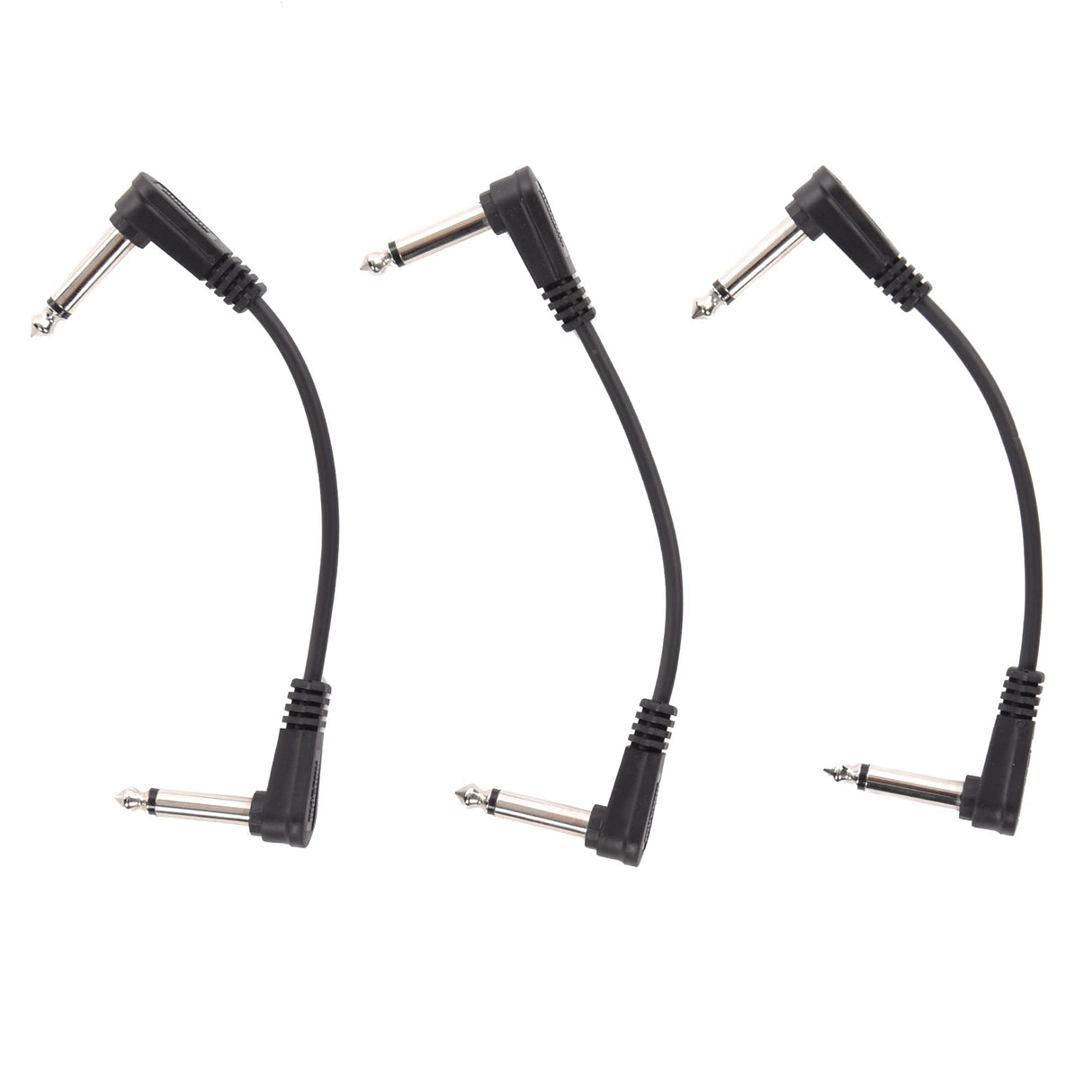 Mogami PP Pedal RR 0.5 3PK Pure Patch Right Angle to Right Angle Pedal Cable, 0.5-Feet, 3-Pack