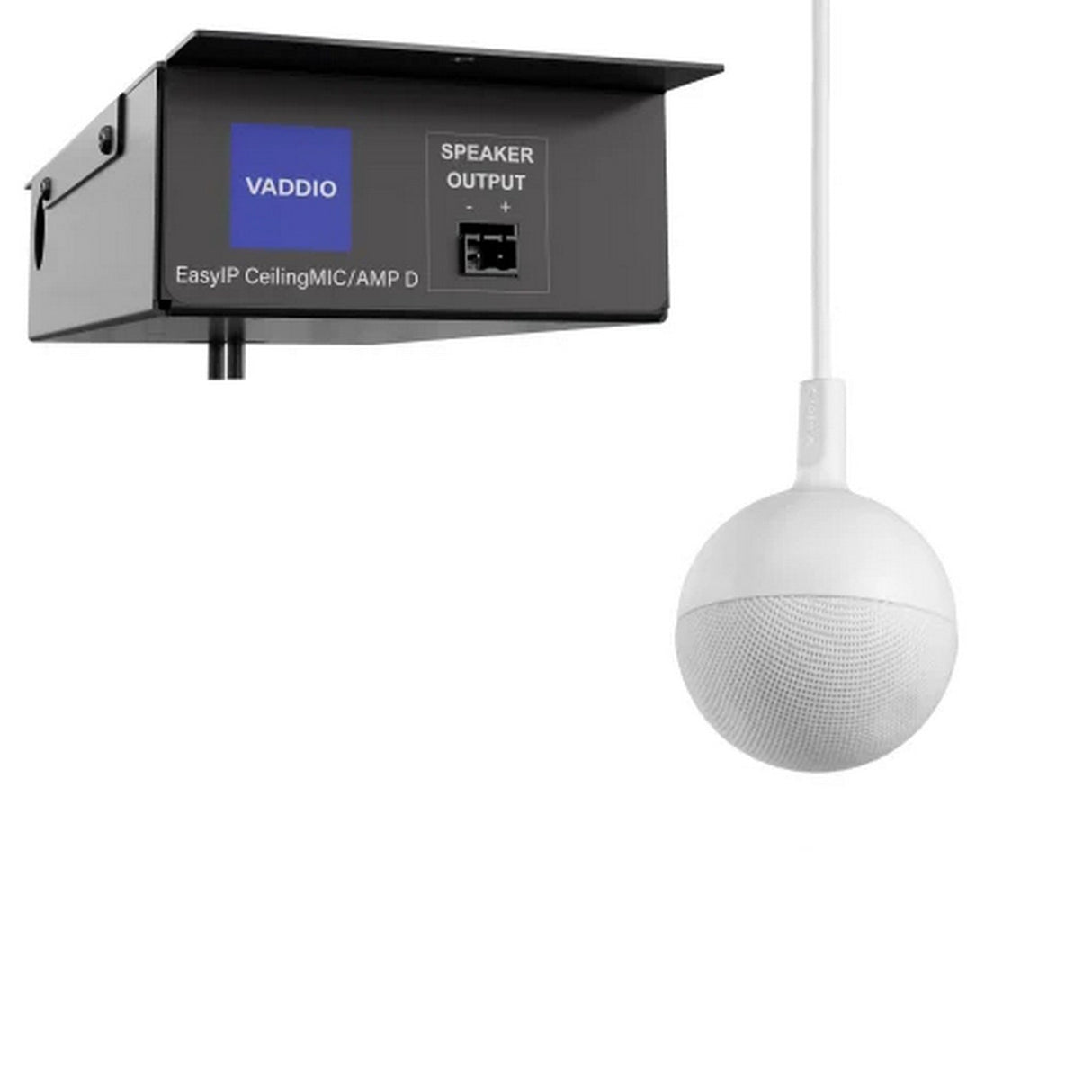 Vaddio EasyIP CeilingMIC/AMP D Hanging Microphone, White