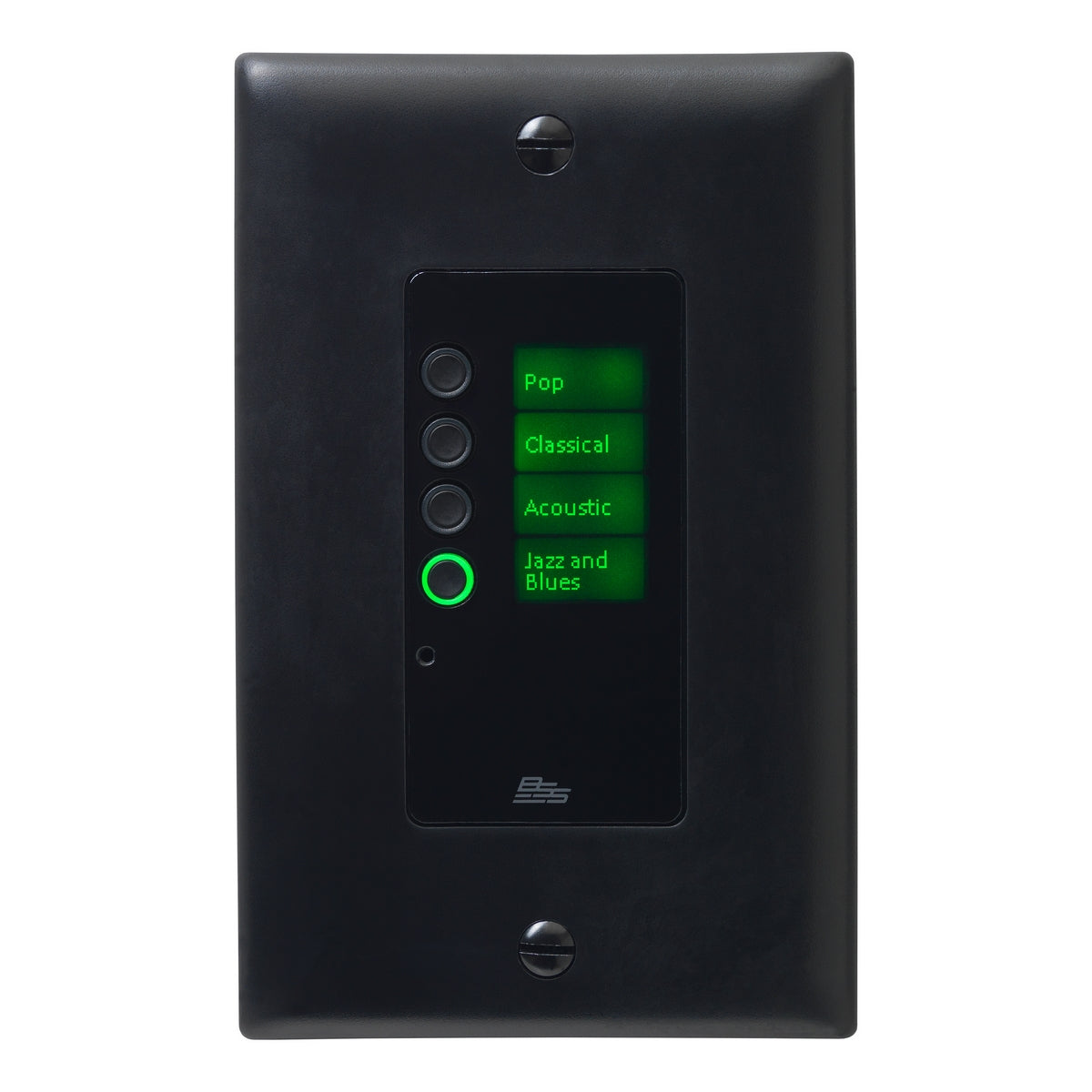 BSS EC-4B-BLK-US | Ethernet Controller with 4 Buttons US Decora Black