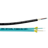 LYNN AV & Security Techlogix Networx M3I-2M-P-BK-1000 Duplex Distribution Plenum-Rated OM3 Fiber Bulk Cable 1000 Foot