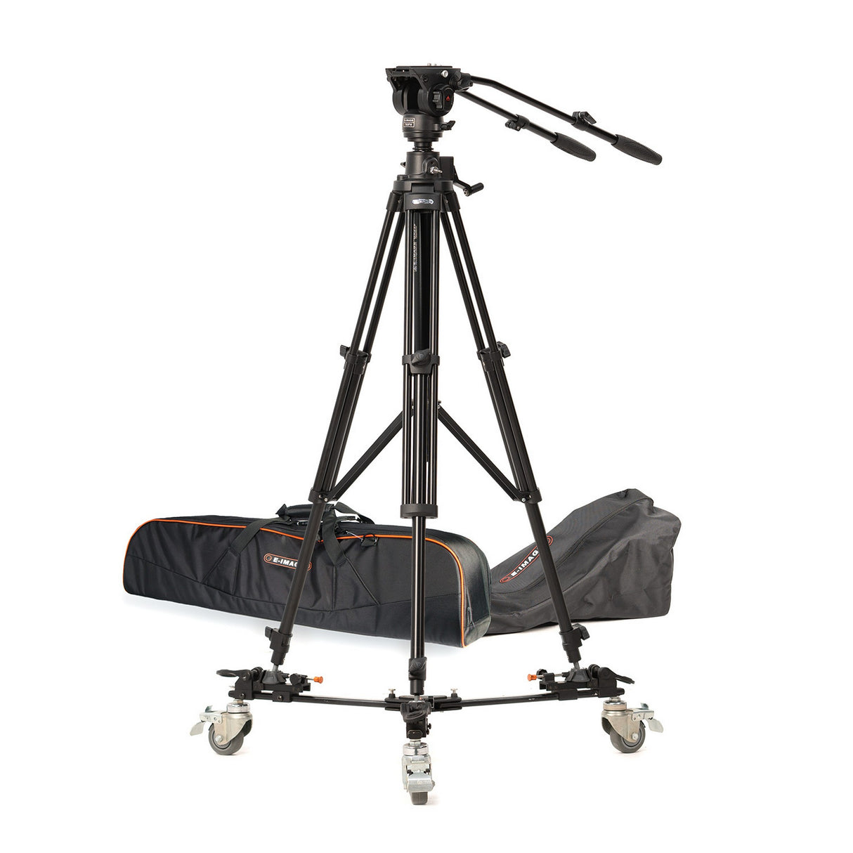 E-Image EI-GA780-KIT Geared Aluminum Pedestal Tripod with Fluid Head